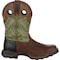 Durango Men's Western Boot, 8 M, Leather, 11 in H, Oiled Brown/Forest Green DDB0177 - alternate 5